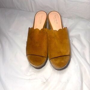 Kate spade Toby suede espadrille wedge size 9